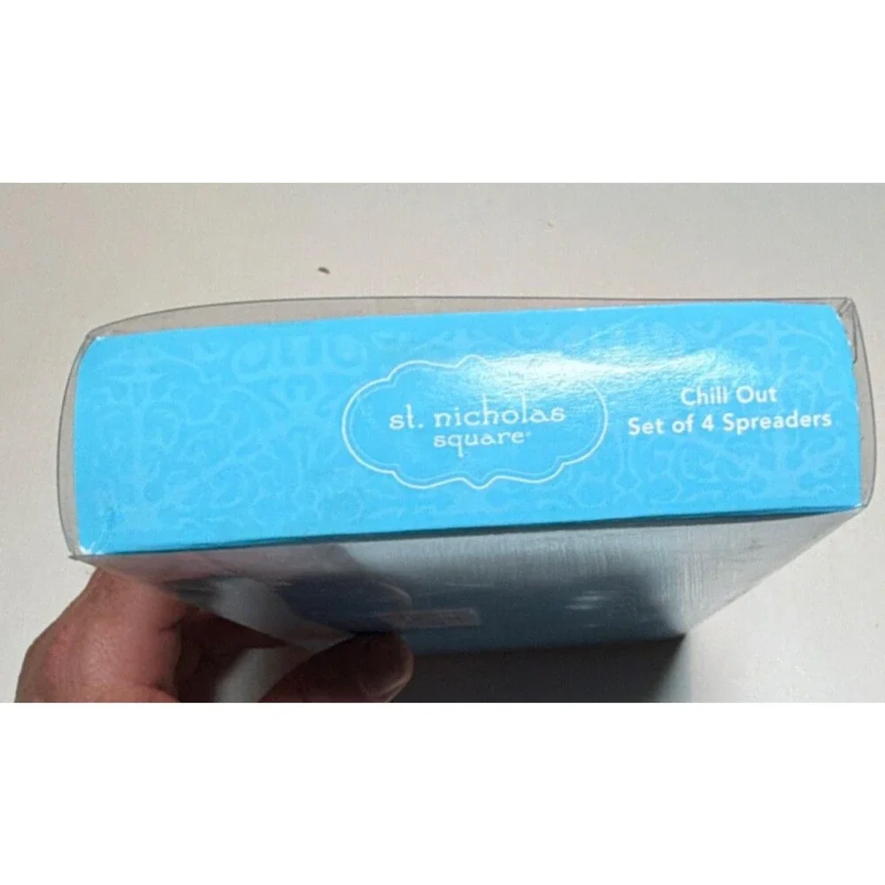 St. Nicholas Square Chill Out Snowman Cheese Spreaders Set of 4 Christmas